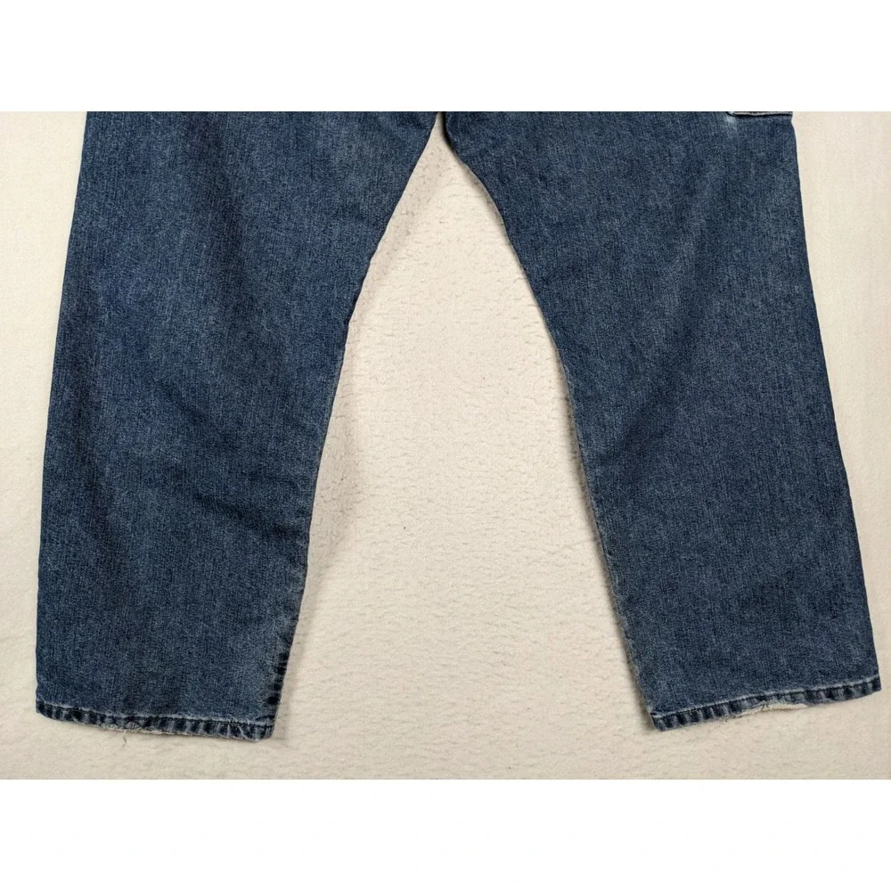 Wrangler Carpenter Jeans 40 x 32 Mens Blue Denim Cotton Blend